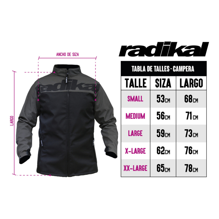 Campera Softshel F1 Gris Radikal - Imagen 4