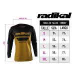 Jersey Radikal Halo Gold - Motocross / Atv / Mx - Imagen 4