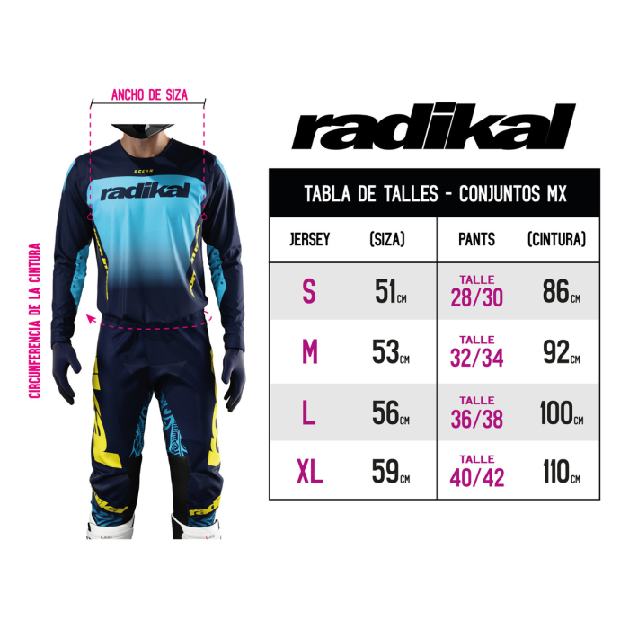 Conjunto Radikal Ocean - Motocross / Atv - Imagen 4