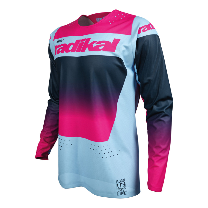 Jersey Radikal Sky Celeste - Motocross / Atv / Mx - Imagen 2