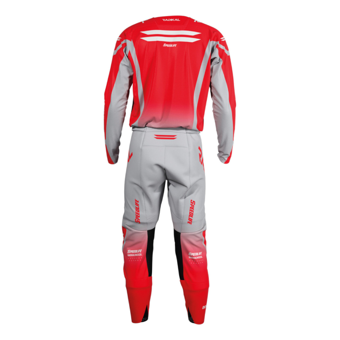 Conjunto Radikal Flux Red-grey Factory - Motocross/atv/mx - Imagen 3
