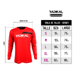 Jersey Downhill Signature Rojo Radikal Racing Dh -mtb - Imagen 4