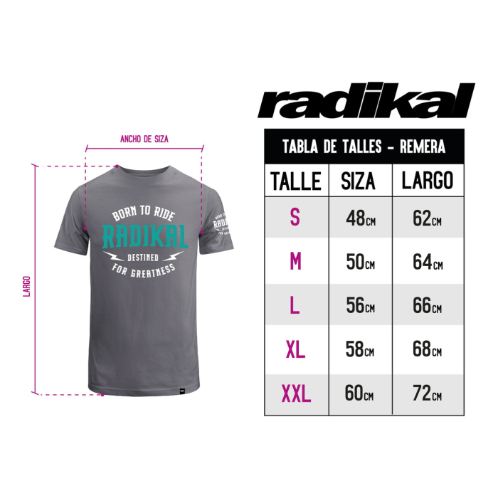 Remera Algodon Destined Gris Radikal - Imagen 2