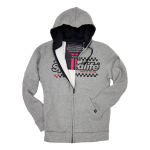 Campera Casual Friza Hot Rod Gris Radikal Racing Motocross - Imagen 3