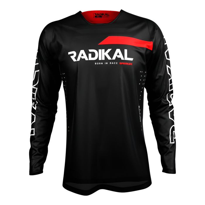 Jersey Downhill Signature Negro Radikal Racing Dh -mtb - Imagen 1