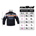 Campera Street Moto Calle Rx1 Naranja Radikal - Imagen 8