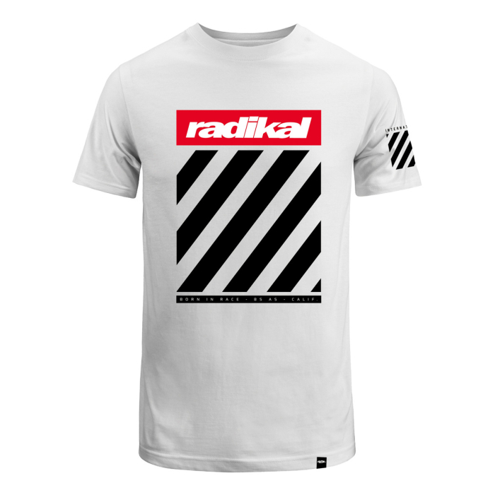 Remera Algodon Psico Blanca Radikal - Imagen 1