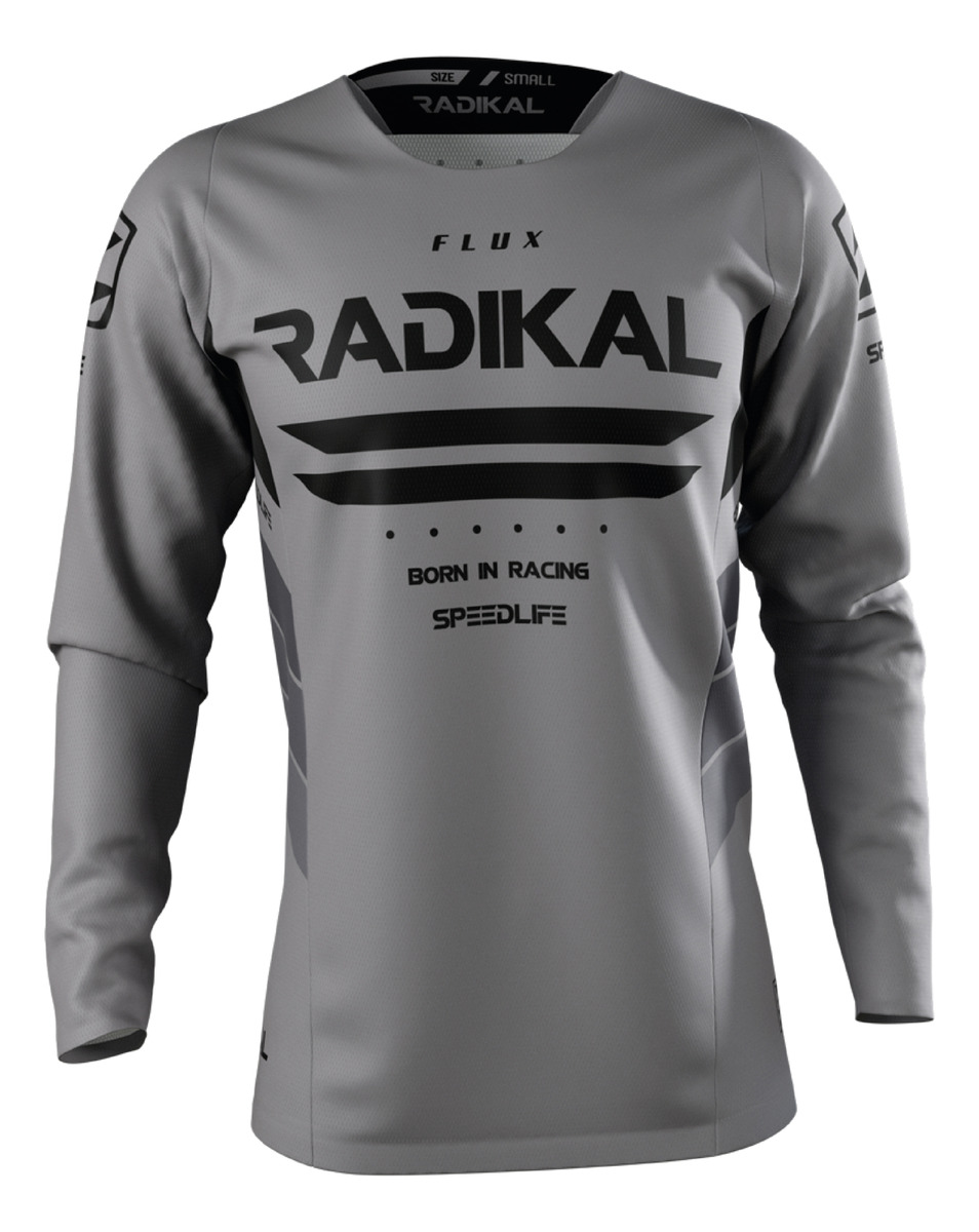 D_669433-MLA82272773426_022025-F.jpg Jersey Mx Flux Grey - Radikal - Motocross / Atv - Imagen 1