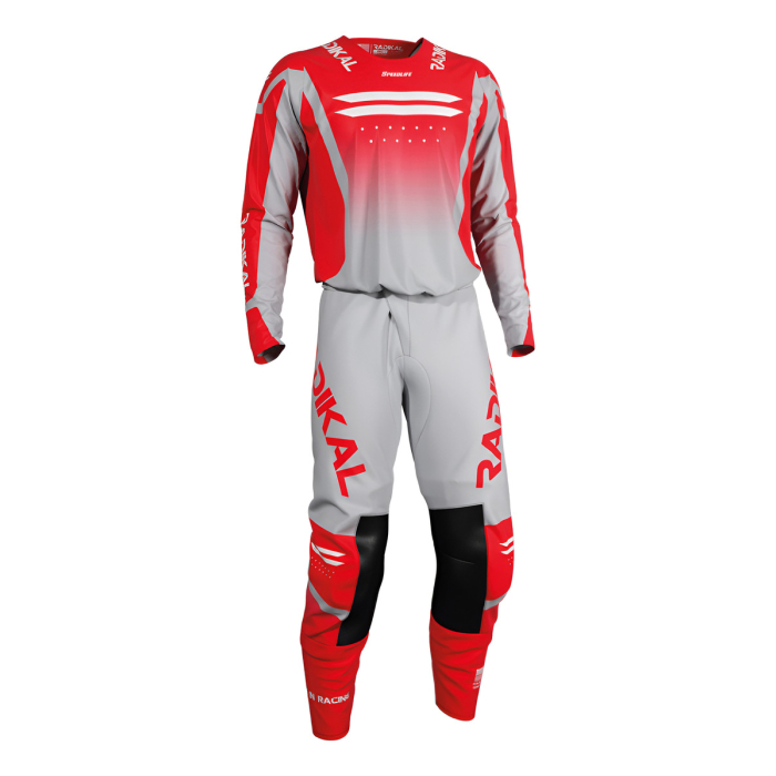 Conjunto Radikal Flux Red-grey Factory - Motocross/atv/mx - Imagen 1