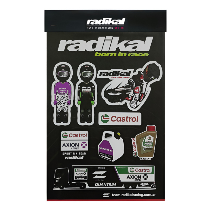 Plancha Stickers Team Radikal - Imagen 1