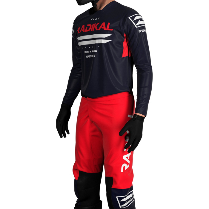Conjunto Radikal Flux Rojo/azul - Motocross / Atv / Mx - Imagen 2
