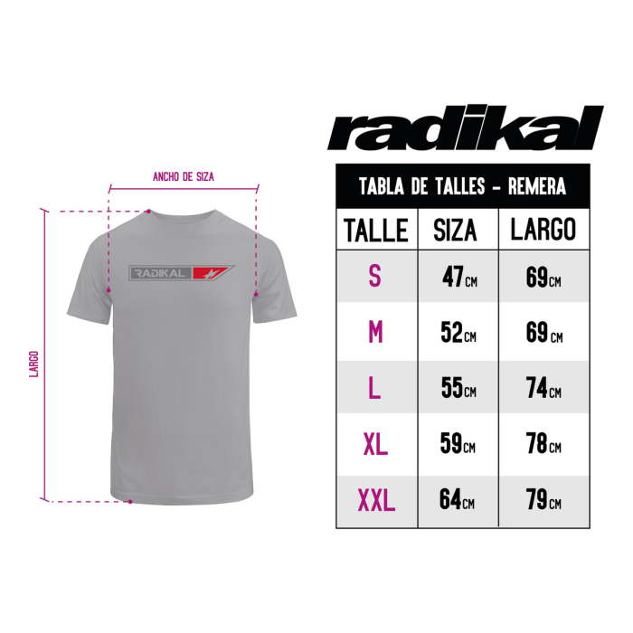 Remera Algodon Radikal Box Gris Claro - Imagen 2