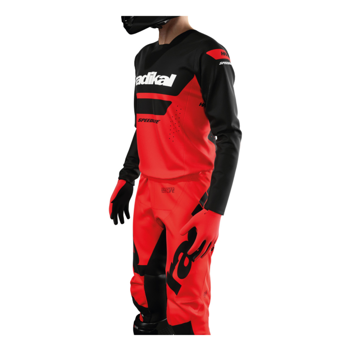 Conjunto Radikal Halo Rojo - Motocross / Atv / Mx - Imagen 2