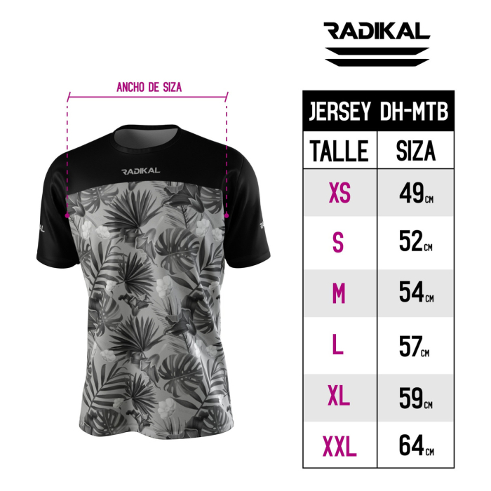 Jersey Flower Mtb Enduro Y Trial Radikal Racing - Imagen 4