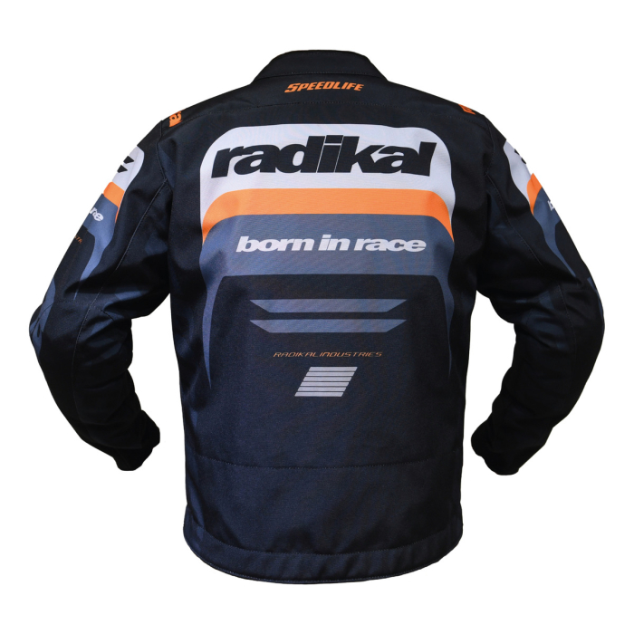 Campera Street Moto Calle Rx1 Naranja Radikal - Imagen 3