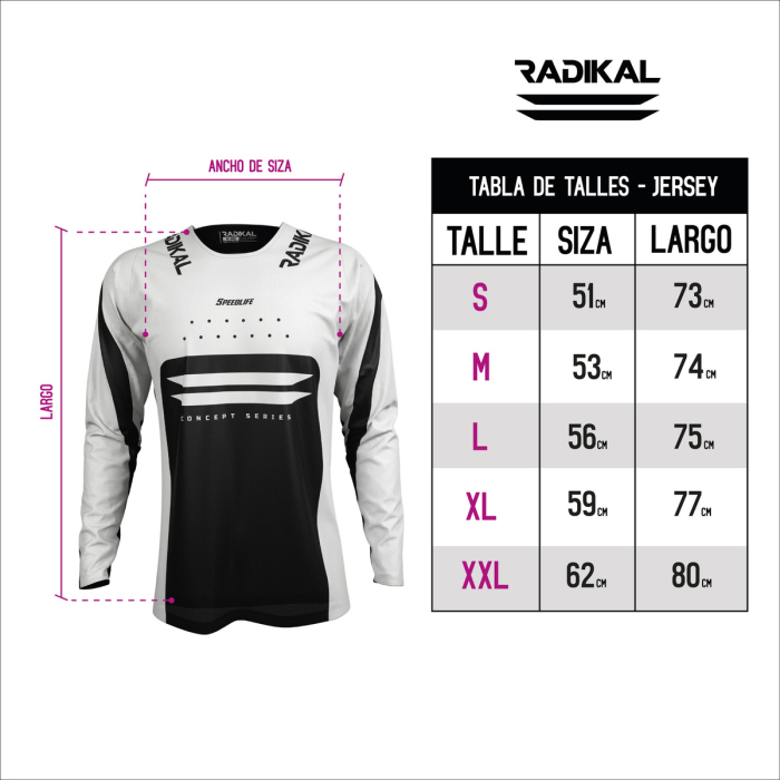 Jersey Concept Series Gris - Radikal - Motocross / Atv - Imagen 7