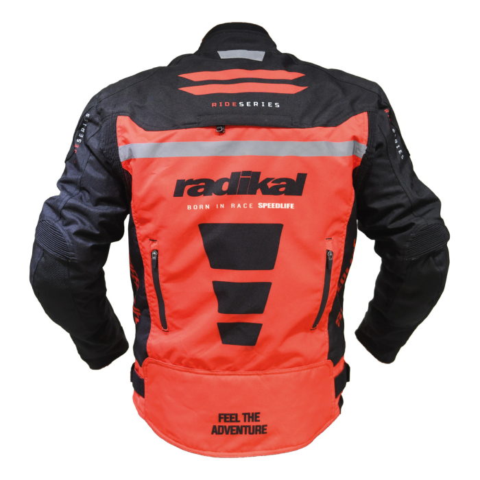 Campera Moto Radikal Ride Impermeable Proteccion Desmontable - Imagen 3