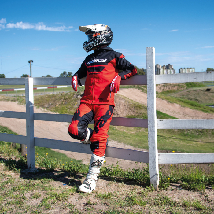 Rompeviento Campera Halo Rojo Radikal Racing - Imagen 4
