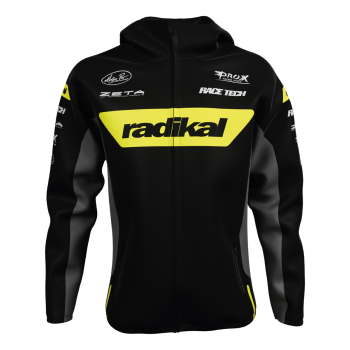 Rompeviento Campera Iron Fluo-negro Radikal Racing - Imagen 1