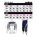 Conjunto Radikal Flux Blue-yellow Factory - Motocross/atv/mx - Imagen 5