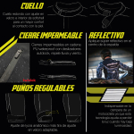 Campera Street Moto Calle Speed Gris Radikal - Imagen 5