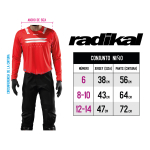 Jersey Radikal Niño Race Rojo - Motocross / Atv / Mx - Imagen 5