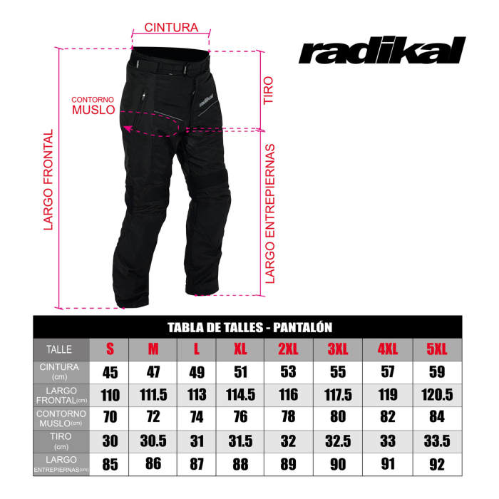 Pantalon Moto Radikal Concept Impermeable Protecciones - Imagen 5