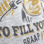 Buzo Hoodie Braap Gris Claro - Imagen 2