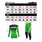 Conjunto Radikal Flux Green Factory - Motocross / Atv / Mx - Imagen 5