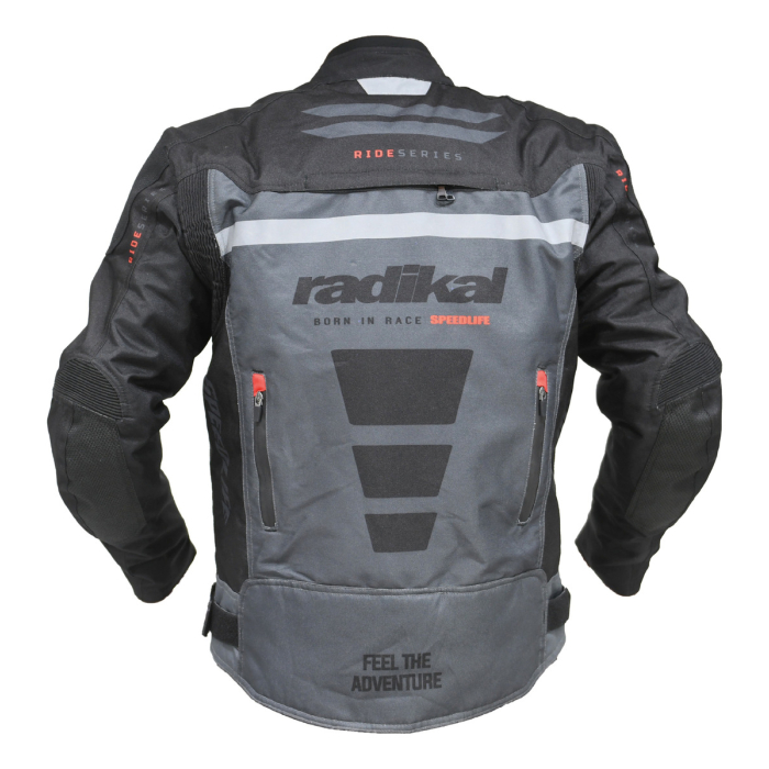 Campera Moto Radikal Ride Impermeable Proteccion Desmontable - Imagen 12