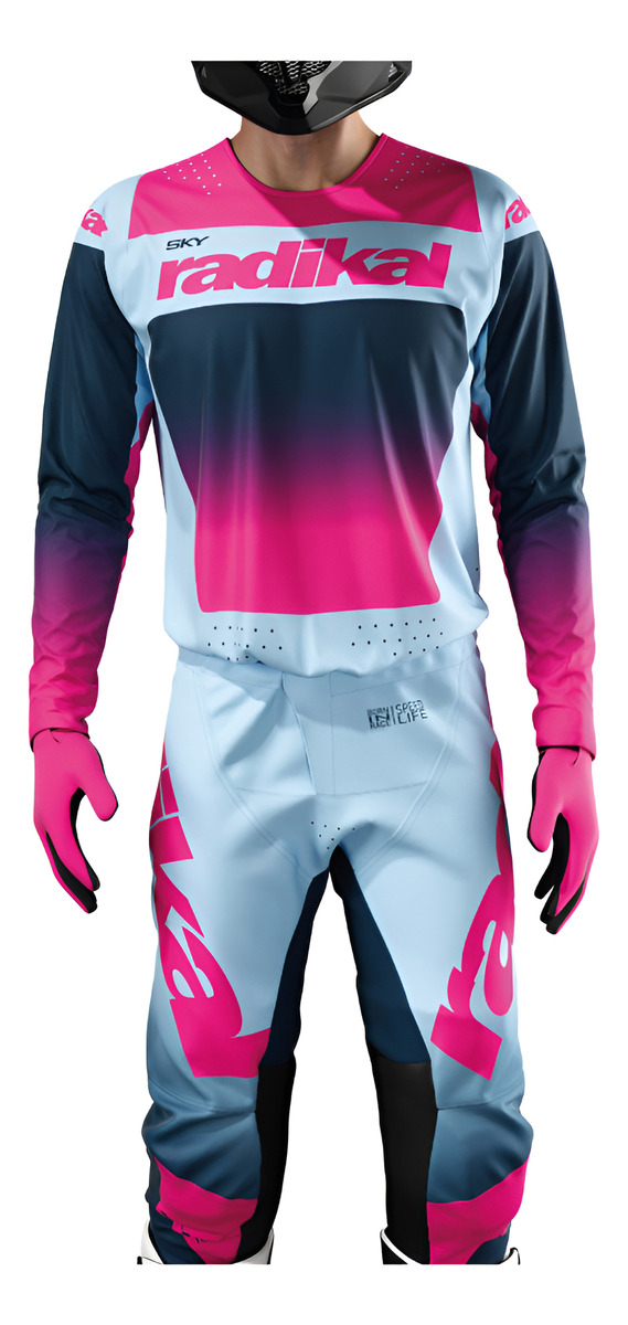 D_844787-MLA90062360841_082025-F.jpg Conjunto Radikal Sky Celeste - Motocross / Atv / Mx - Imagen 1