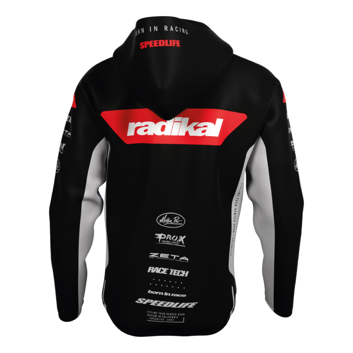 Rompeviento Campera Iron Negro Radikal Racing - Imagen 3