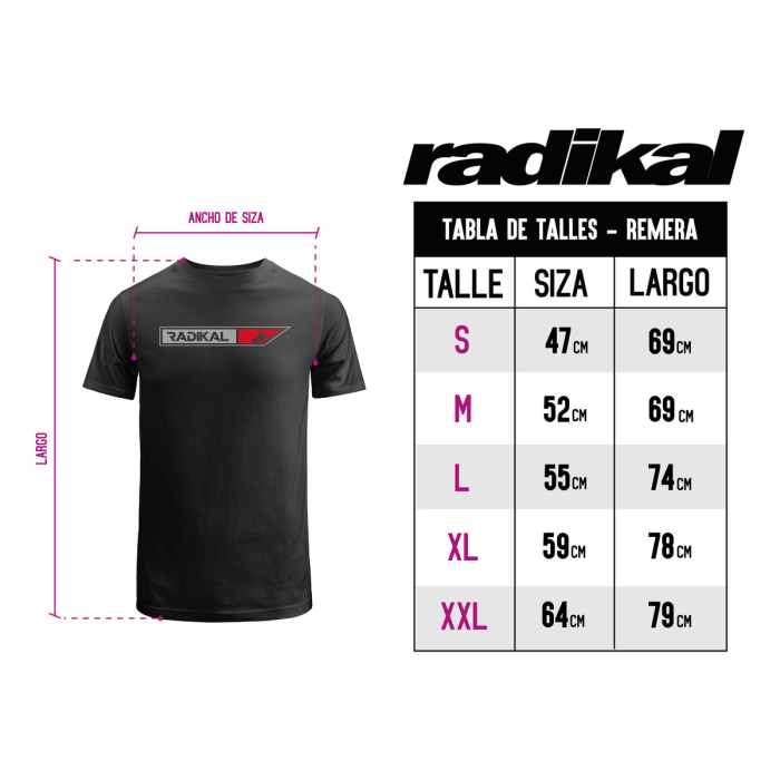 Remera Algodon Radikal Box Negra - Imagen 2