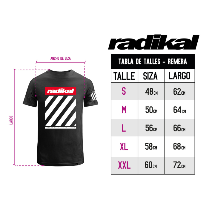 Remera Algodon Radikal Psico Negra - Imagen 2