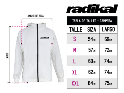 Campera Casual Softshell City White Radikal Racing - Imagen 4