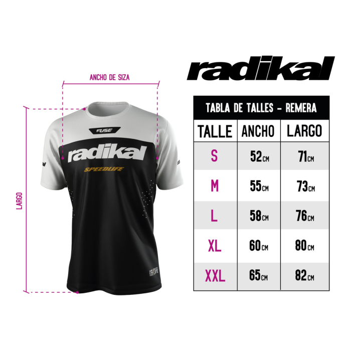 Jersey Fuse Blanco Mtv Enduro Y Trail - Radikal Racing - Imagen 4