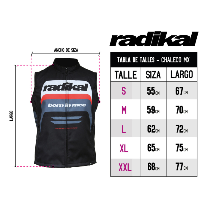 Chaleco Mx Rx1 Rojo Radikal - Imagen 4