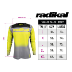 Jersey Radikal Sky Gris - Motocross / Atv / Mx - Imagen 4