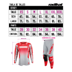 Conjunto Radikal Flux Red-grey Factory - Motocross/atv/mx - Imagen 5