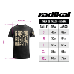Remera Algodon Gravity Negra Radikal - Imagen 2