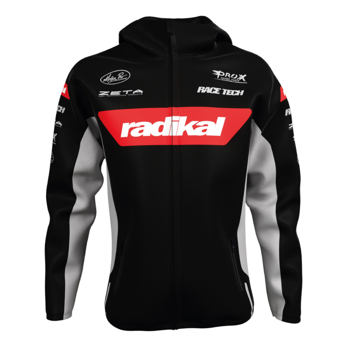 Rompeviento Campera Iron Negro Radikal Racing - Imagen 1