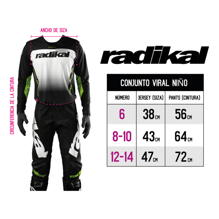 Conjunto Radikal Niño Viral - Motocross / Atv - Imagen 4