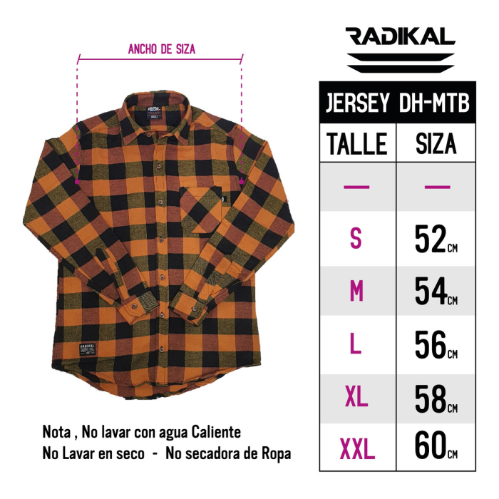 Camisa Texas Naranja Radikal Racing - Imagen 4