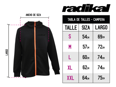 Campera Casual Softshell City Black Radikal Racing - Imagen 4
