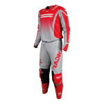 Conjunto Radikal Flux Red-grey Factory - Motocross/atv/mx - Imagen 2