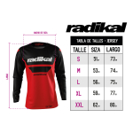 Jersey Radikal Halo Rojo - Motocross / Atv / Mx - Imagen 4