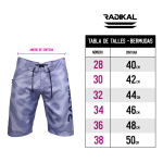 Bermuda Spirit Violet Radikal Racing Casual/baño - Imagen 7