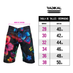 Bermuda Flowers Radikal Racing Casual/baño - Imagen 5