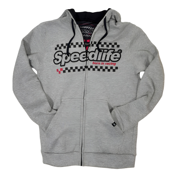 Campera Casual Friza Hot Rod Gris Radikal Racing Motocross - Imagen 1
