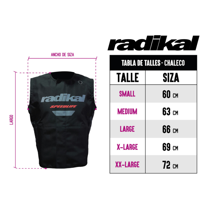 Chaleco De Moto Enduro Rally Factory Negro- Radikal Racing - Imagen 3
